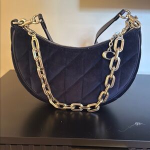 Coach Midnight Blue Quilted Shoulder Bag